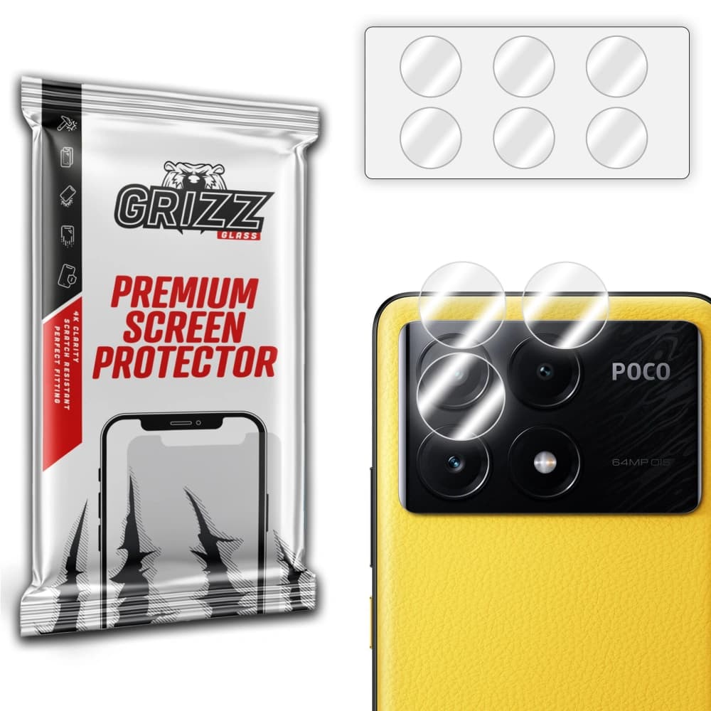 Üveg a GrizzGlass HybridGlass Kamerához Xiaomi Poco X6 Pro-hoz - 1