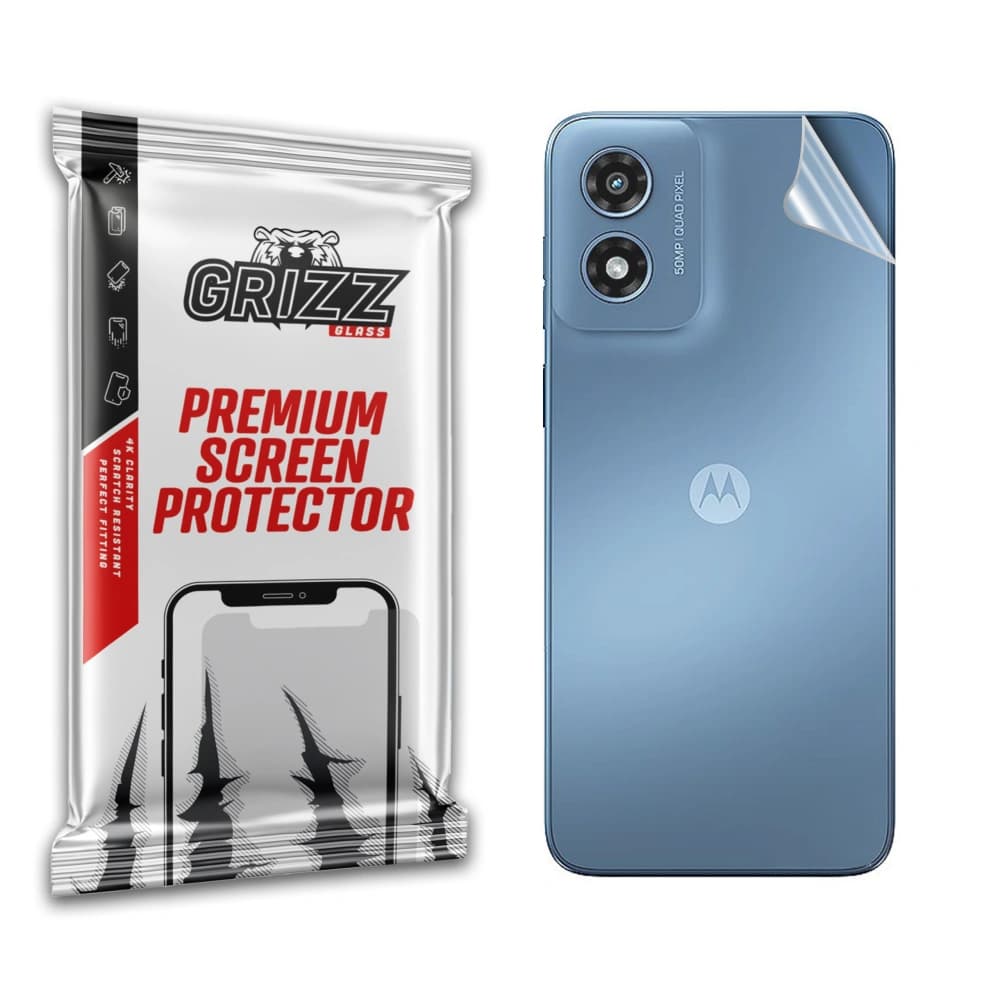 Folie GrizzGlass SatinSkin spate pentru Motorola Moto G Play 2024 - 1