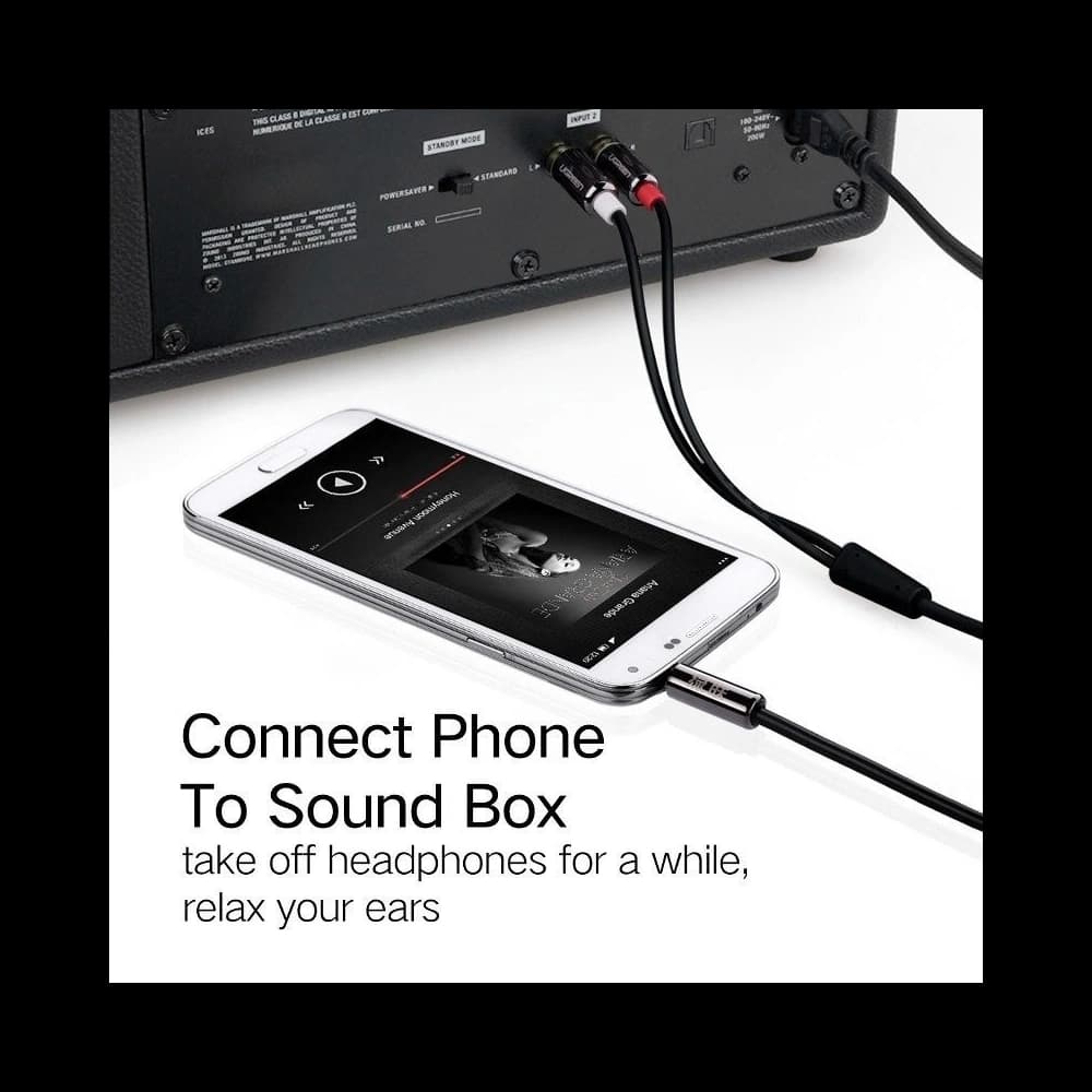 UGREEN 1m 3,5mm Jack - 2RCA (Cinch) kábel - 6