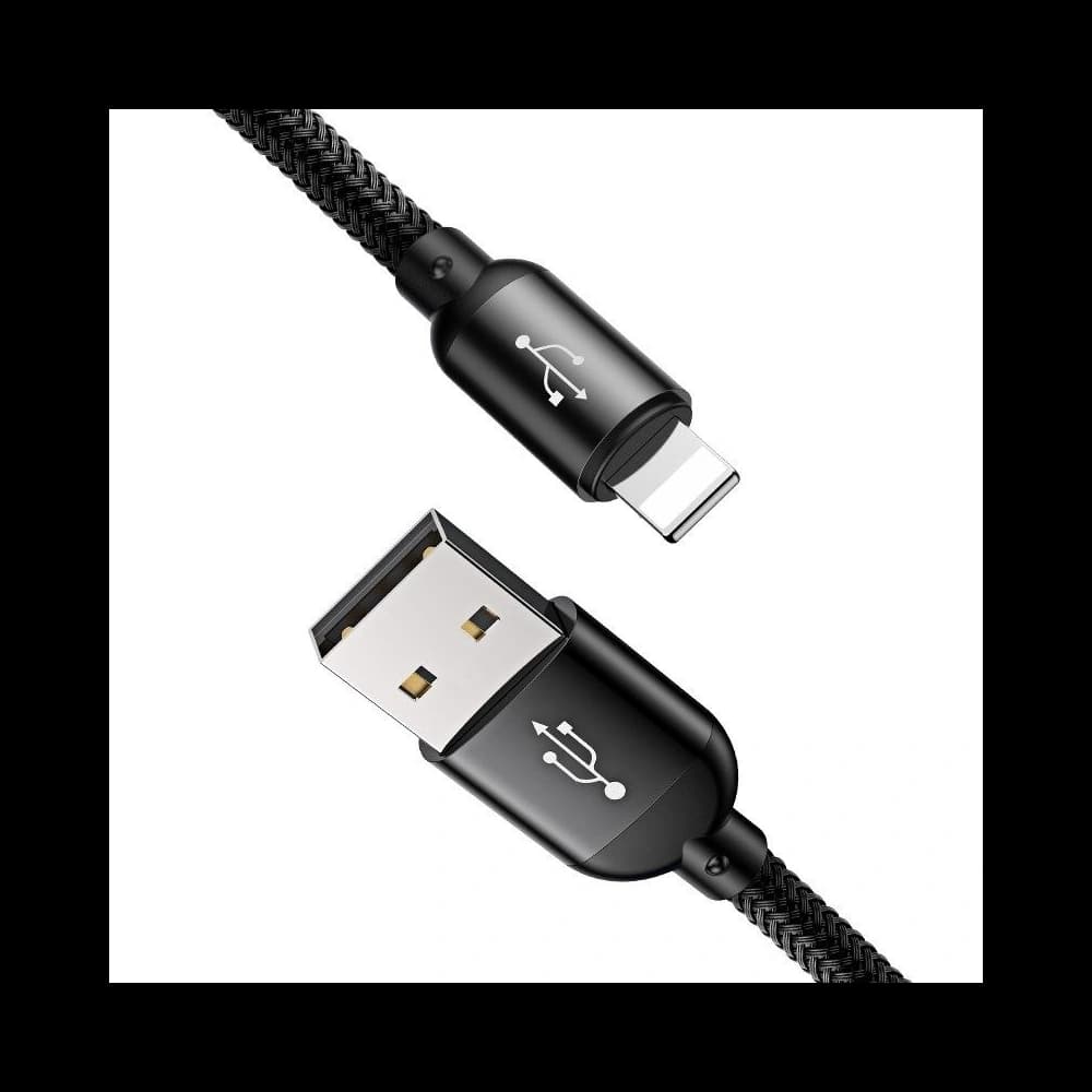 USB Baseus Cable 3in1 USB-C / Lightning / Micro 3A 1,2m Black - 5