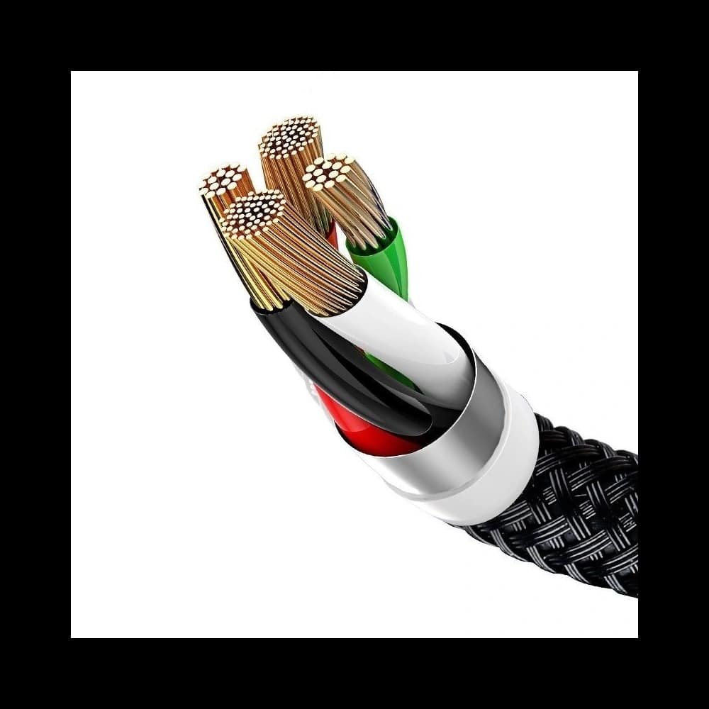 USB Baseus Cable 3in1 USB-C / Lightning / Micro 3A 1,2m Black - 9