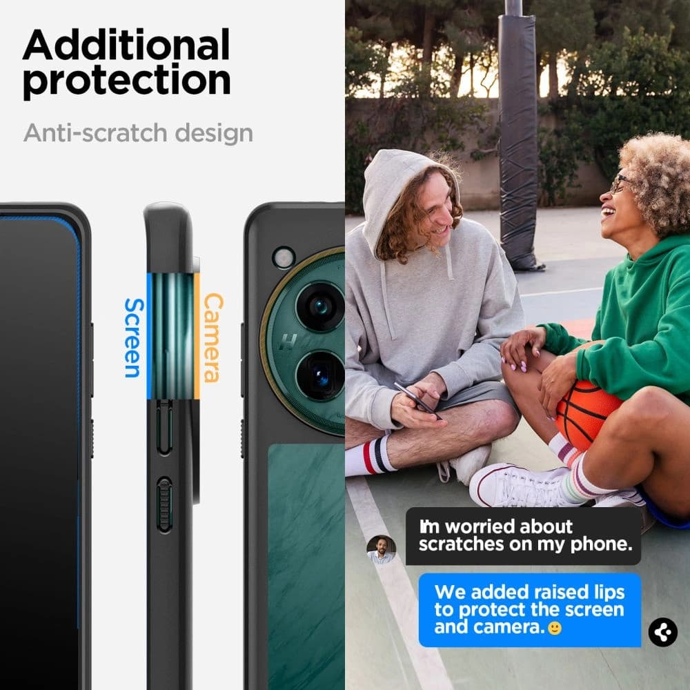 Case Spigen Ultra Hybrid OnePlus 12 Matt Schwarz - 9