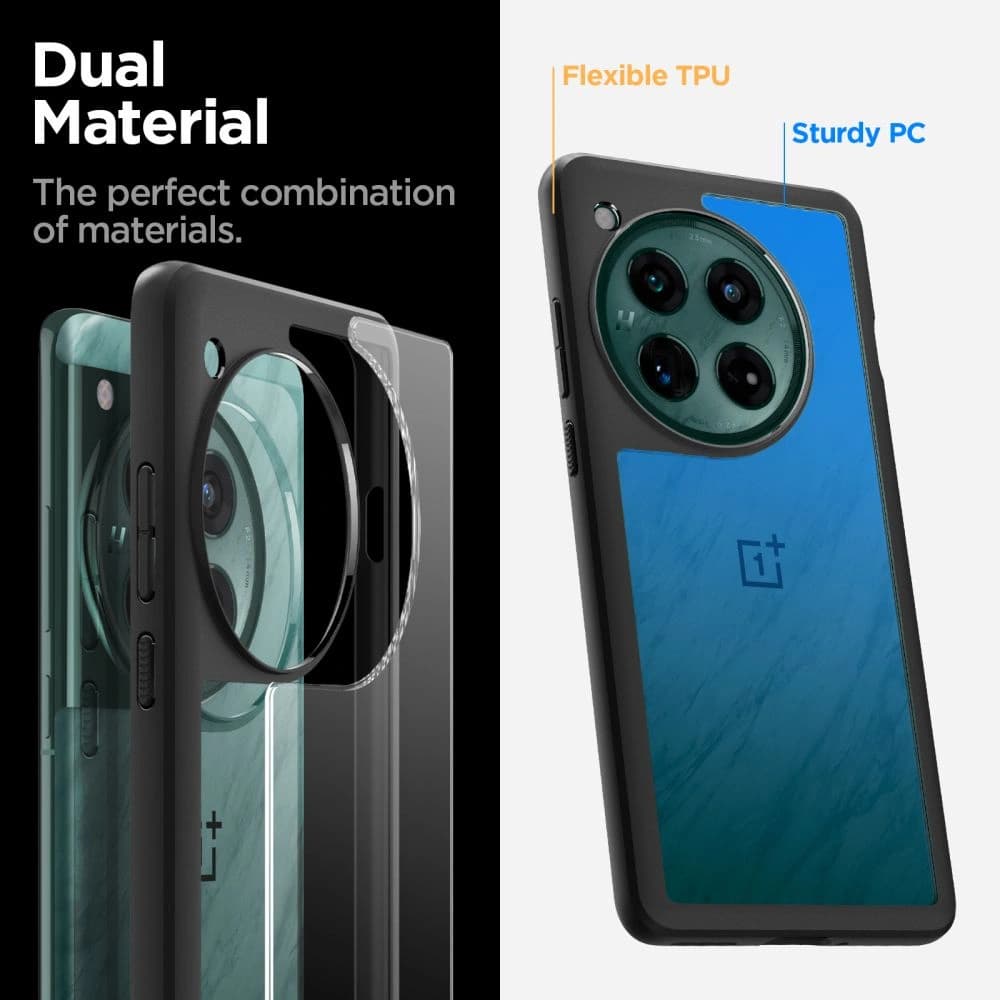 Case Spigen Ultra Hybrid OnePlus 12 Matt Schwarz - 10