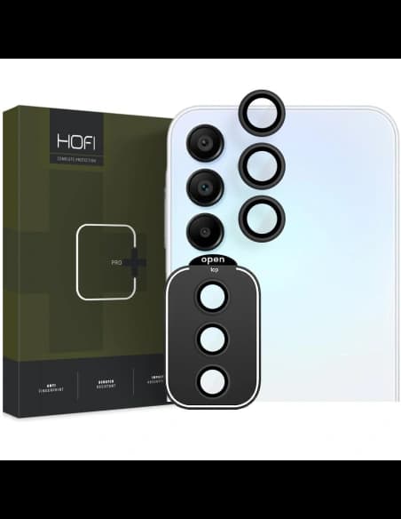 Glas für die Kameraobjektiv Hofi Camring Pro+ Samsung Galaxy A35 5G Schwarz
