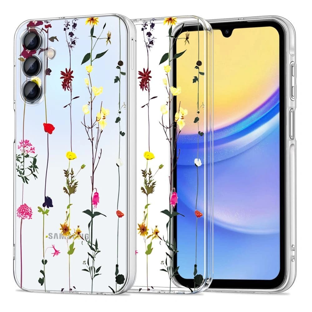 Case Tech-Protect Flexair+ Samsung Galaxy A15 4G / 5G Gartenblume - 1