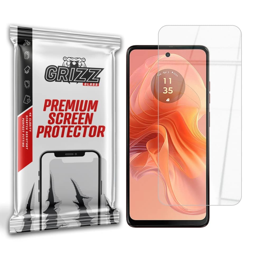 Hybrydní sklo GrizzGlass HybridGlass pro Motorola Moto G04 - 1
