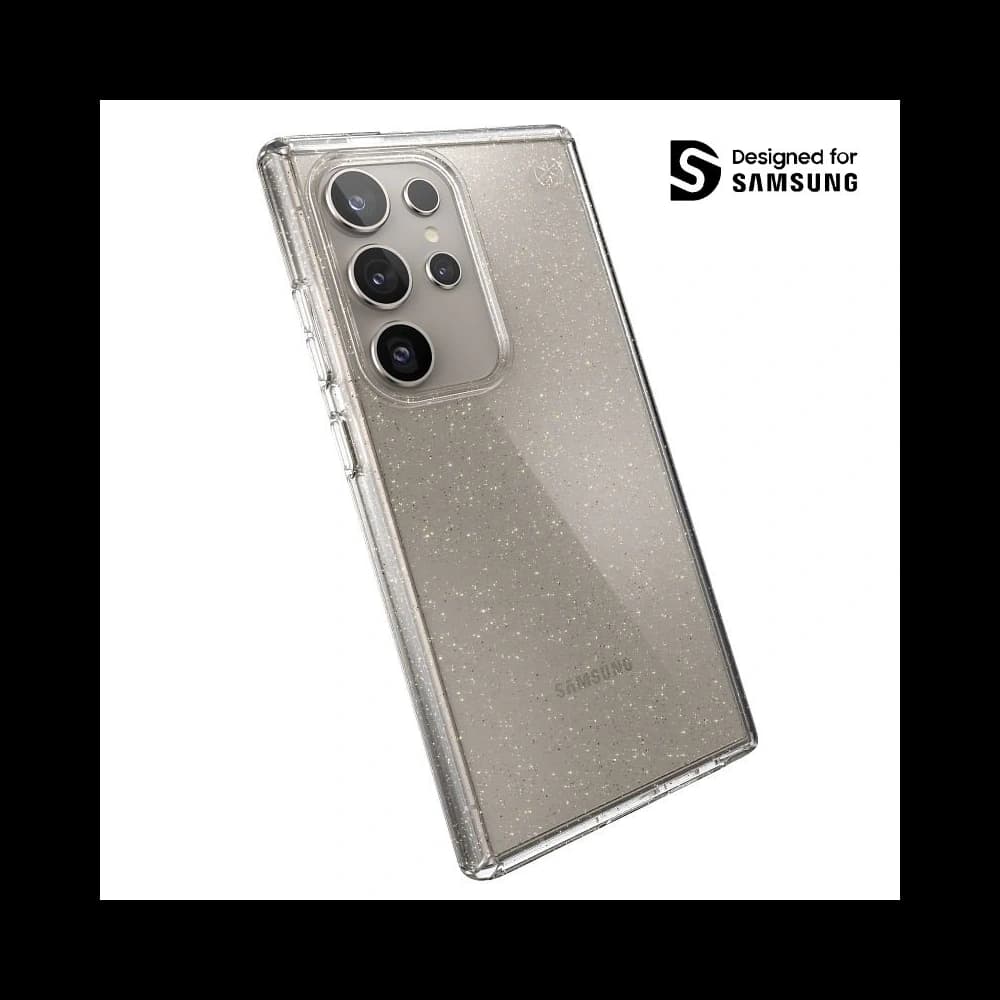 Etui Speck Presidio Lux Glitter Samsung Galaxy S24 Ultra transparent/aur glitter - 1