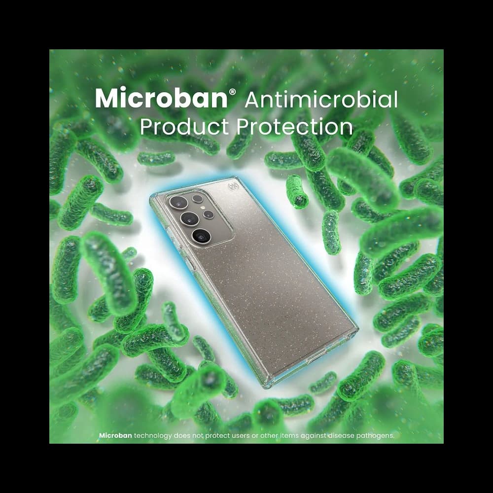 Etui Speck Presidio Lux Glitter Samsung Galaxy S24 Ultra transparent/aur glitter - 4