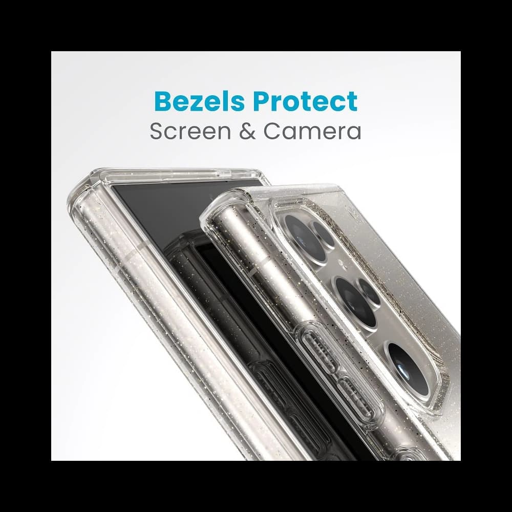 Etui Speck Presidio Lux Glitter Samsung Galaxy S24 Ultra transparent/aur glitter - 5