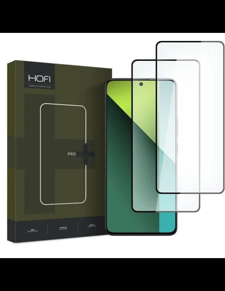 Edzett üveg Hofi Glass Pro+ Xiaomi Redmi Note 13 5G / 13 Pro 4G / 5G Fekete [2 PACK]