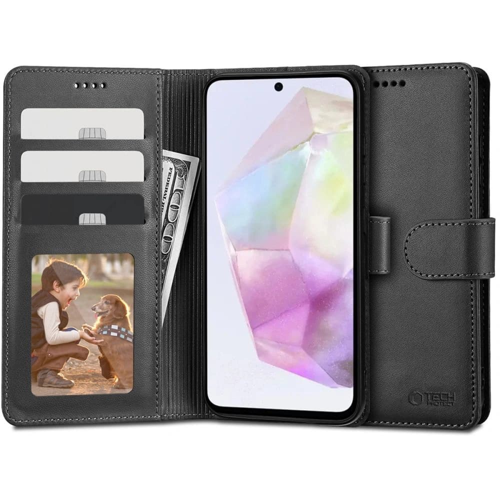 Etui Tech-Protect Wallet Samsung Galaxy A35 5G Černá - 1