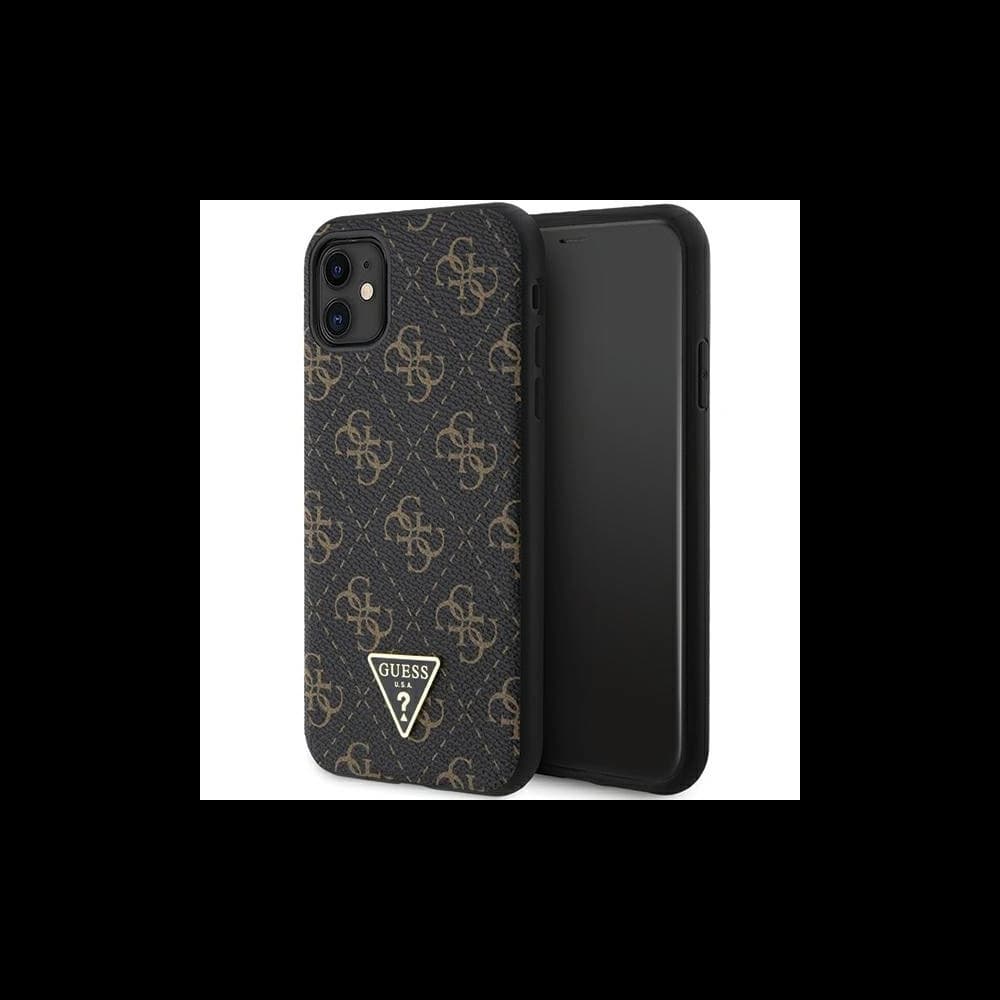 Etui Guess GUHCN61PG4GPK Apple iPhone XR / 11 hardcase 4G Triangle Metal Logo negru/black - 1