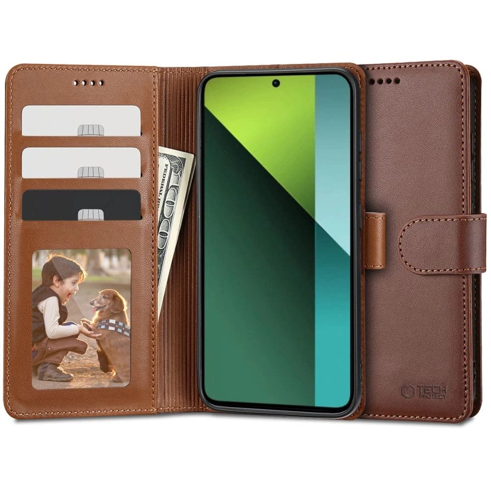 Etui Tech-Protect Wallet Xiaomi Redmi Note 13 Pro 5G / Poco X6 5G Maro - 1