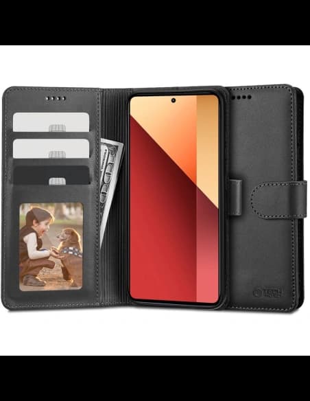Tech-Protect Wallet Xiaomi Redmi Note 13 Pro 4G / LTE / 14S / Poco M6 Pro 4G Black