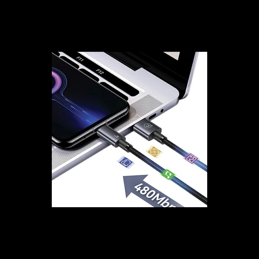 Cablu USAMS US-SJ668 USB-A / Micro-USB 2A 1,2m Încărcare rapidă oțel/întunecat - 6