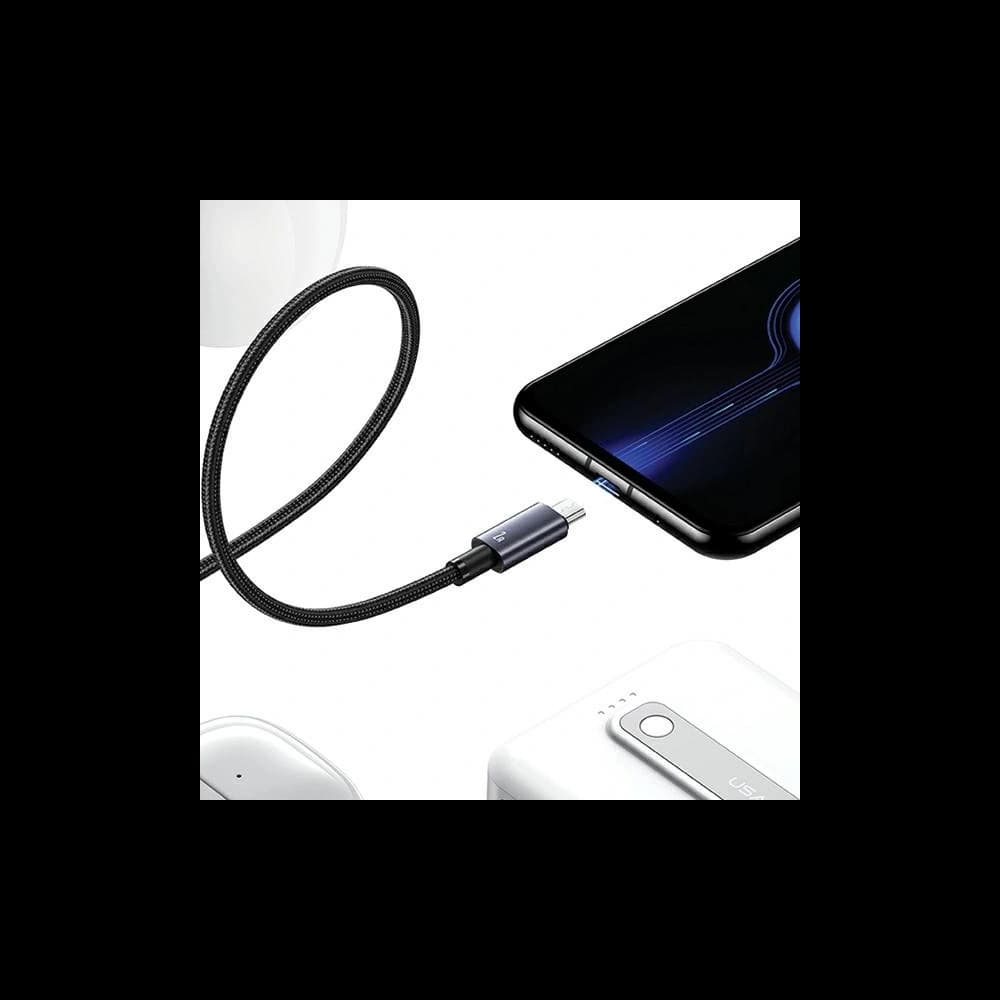 Kabel USAMS US-SJ670 USB-A / Micro-USB 2A 2m Rychlé nabíjení ocelový/rezavý - 8