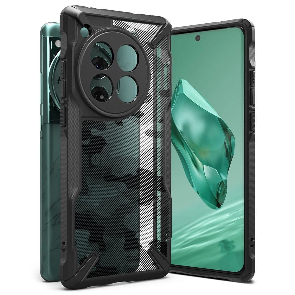 Etui Ringke Fusion-X OnePlus 12 Camo Black - 1