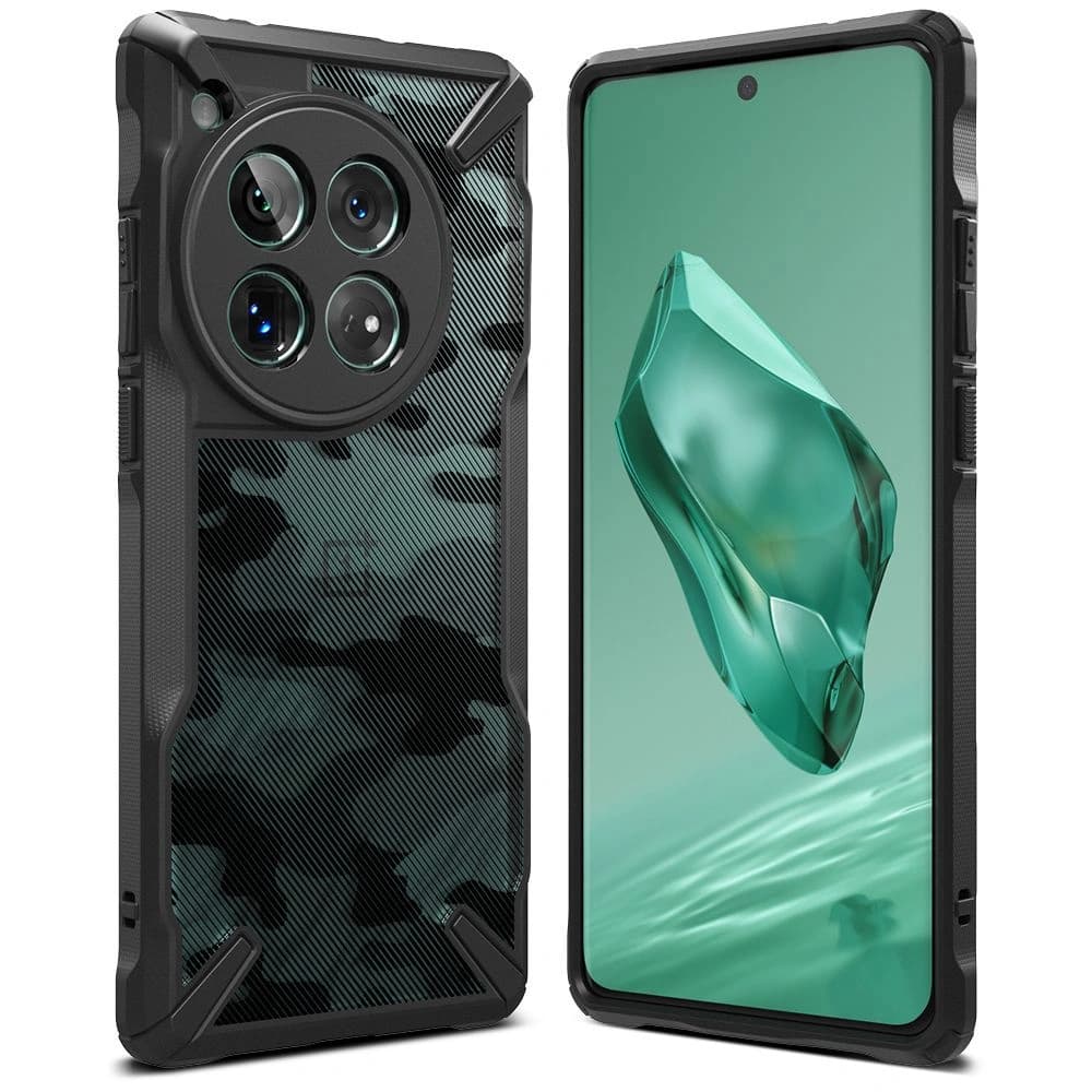 Etui Ringke Fusion-X OnePlus 12 Camo Black - 2