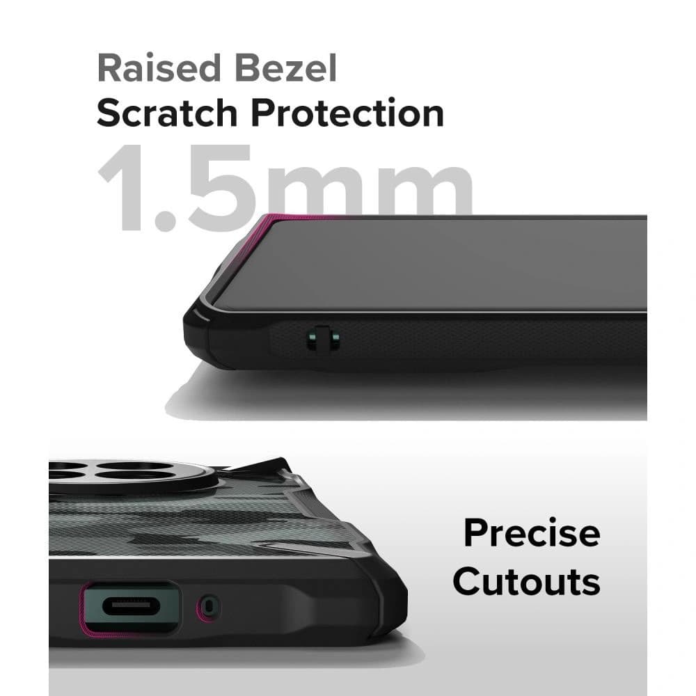 Etui Ringke Fusion-X OnePlus 12 Camo Black - 6