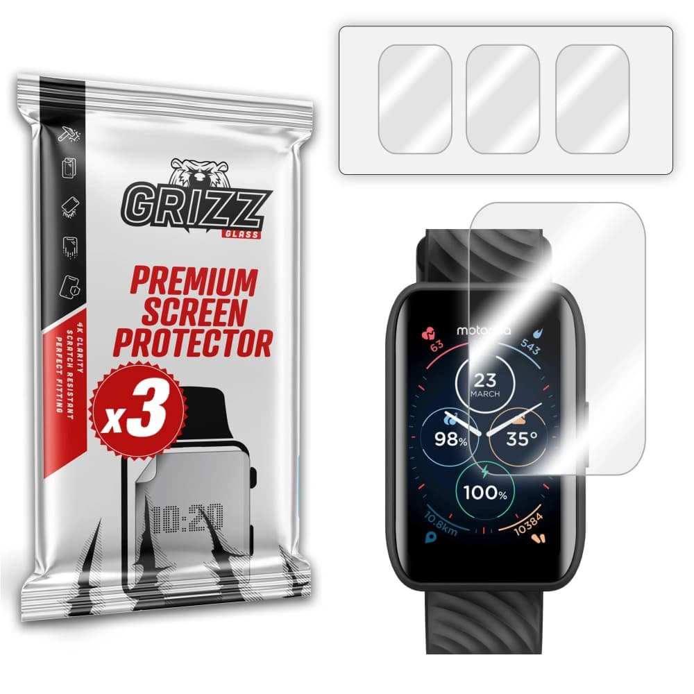 Hydrogel-Folie GrizzGlass Hydrofilm für Motorola Moto Watch 40 - 1