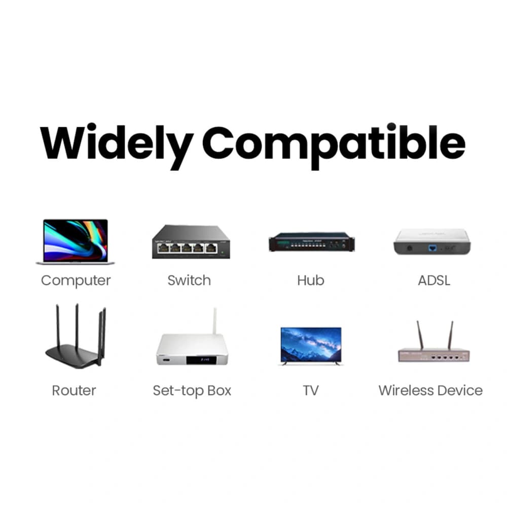 Conector rețea UGREEN NW116 RJ45 / RJ45 alb - 10