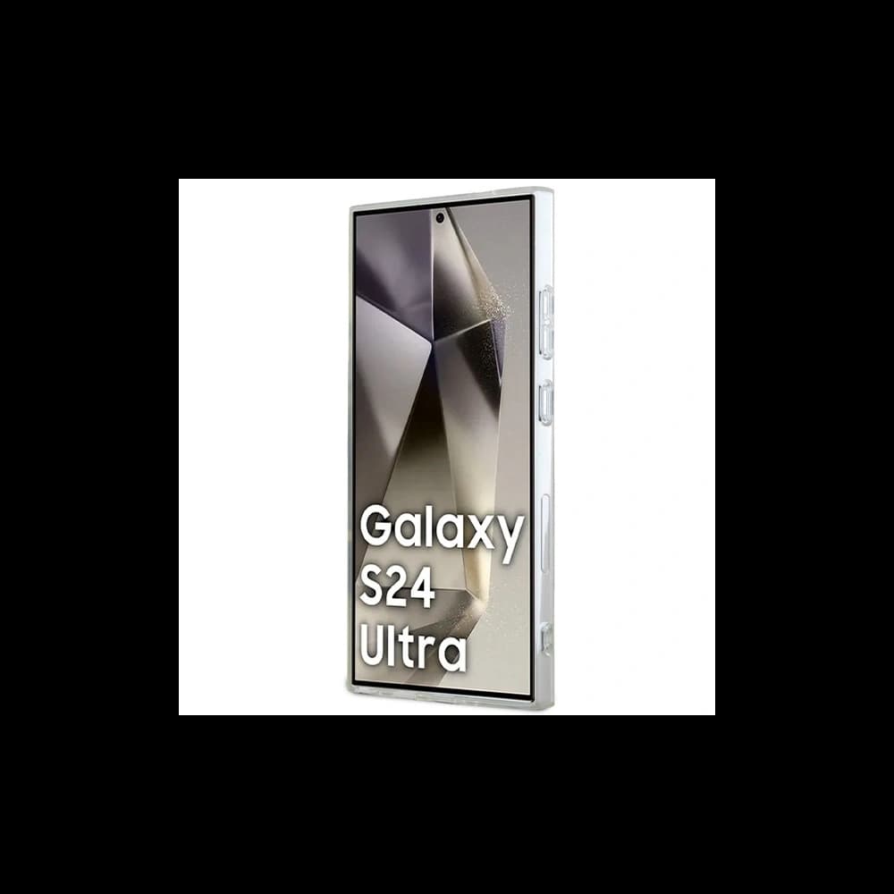 Etui Guess GUHMS24LHFWFCT Samsung Galaxy S24 Ultra hardcase IML Flori Coroană MagSafe transparent/transparent - 5