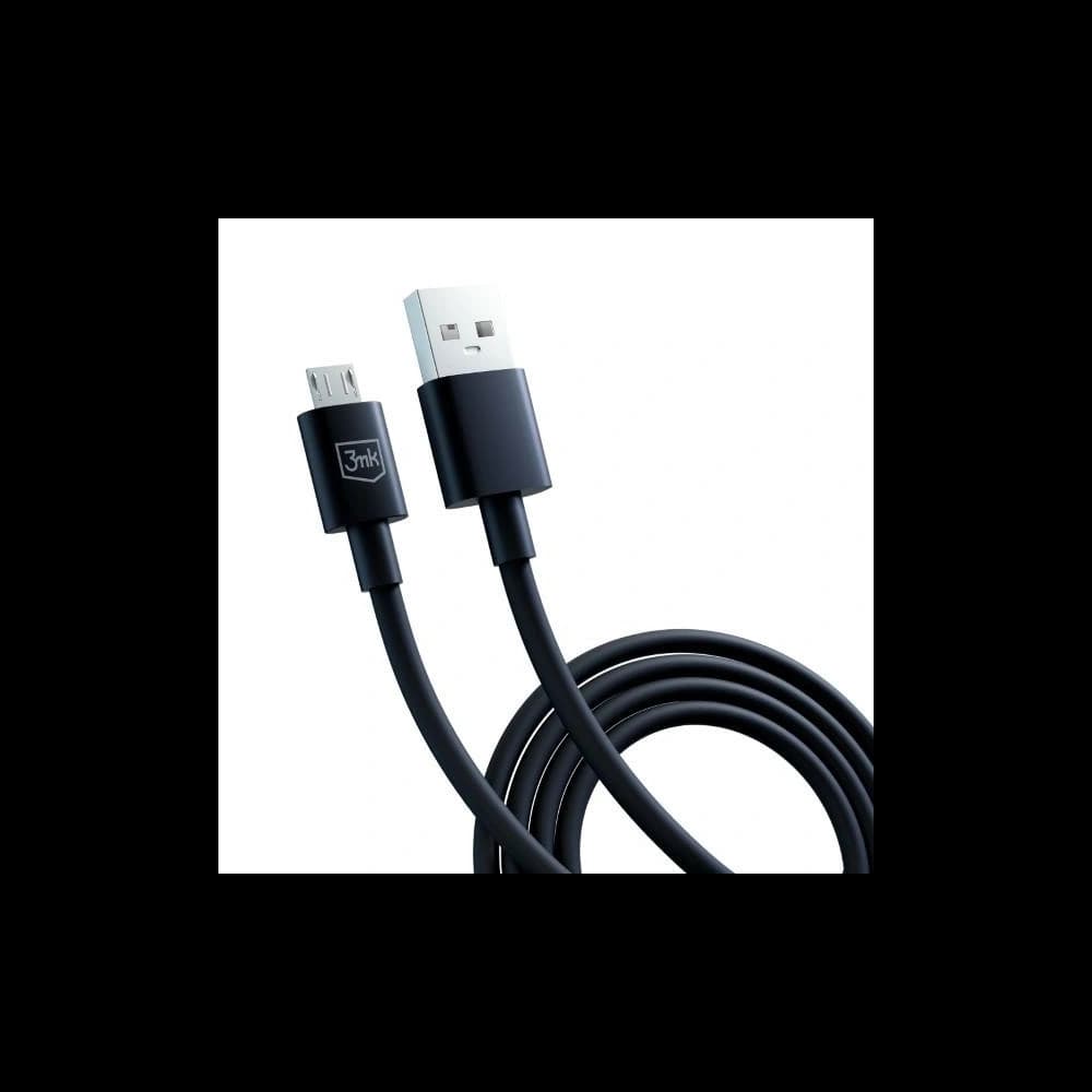 3MK cable Hyper USB-A / microUSB 1.2m 5V 2.4A black - 7
