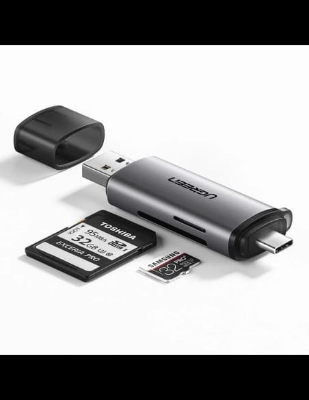 Adapter USB + USB-C UGREEN SD + microSD card reader