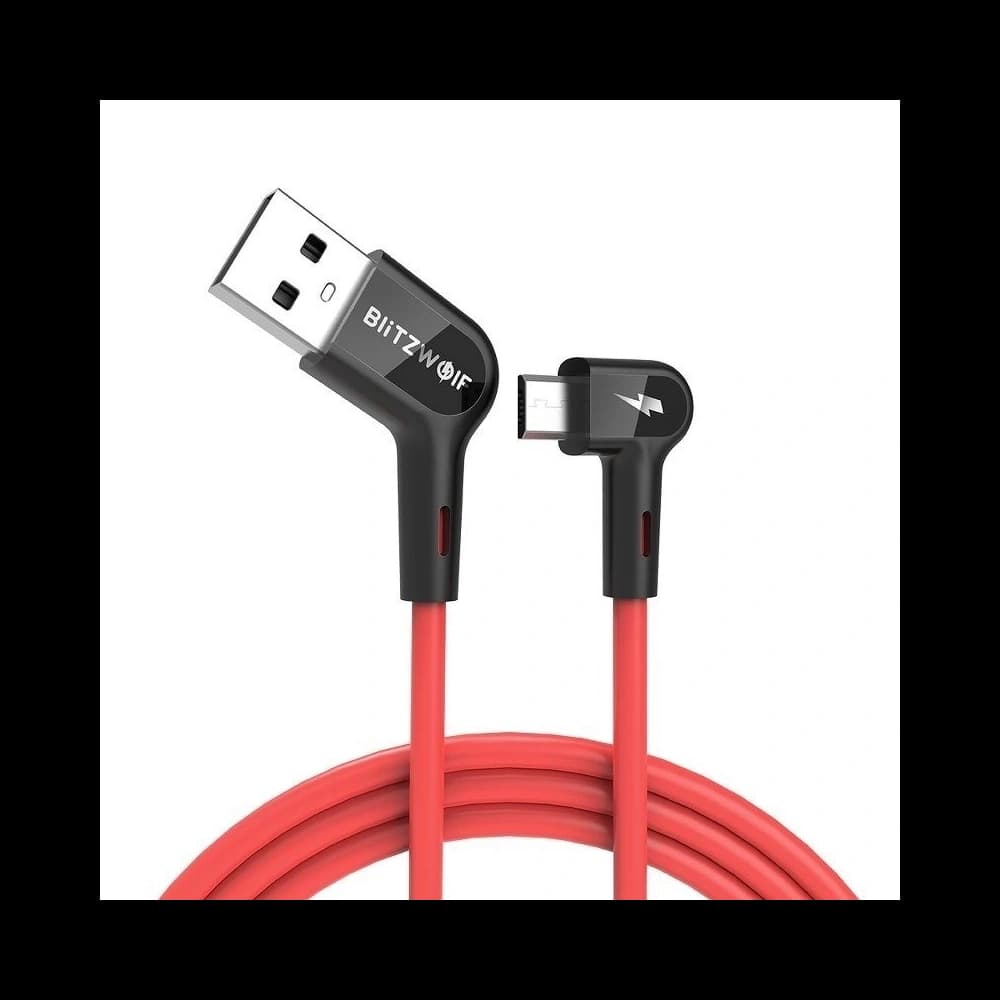 Right Angle USB-A to Micro USB Cable BlitzWolf BW-AC2 2,4A 1,8m - 1