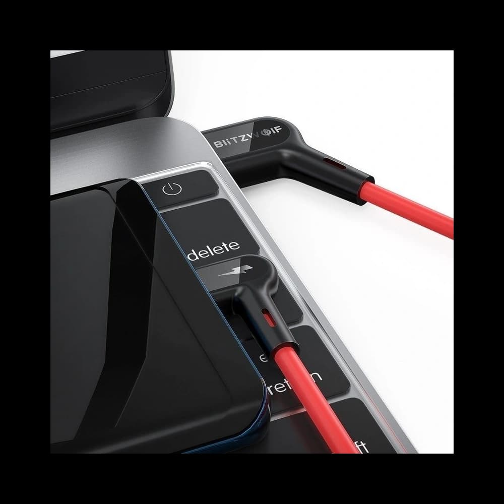 Right Angle USB-A to Micro USB Cable BlitzWolf BW-AC2 2,4A 1,8m - 4
