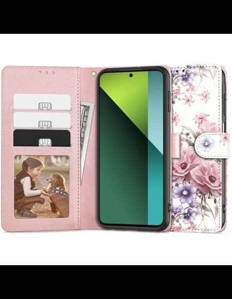Tech-Protect Wallet Xiaomi Redmi Note 13 Pro 5G / POCO X6 5G Blossom Flower