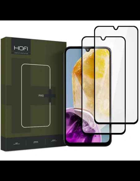 Tvrzené sklo Hofi Glass Pro+ Samsung Galaxy M15 5G Černé [2 PACK]