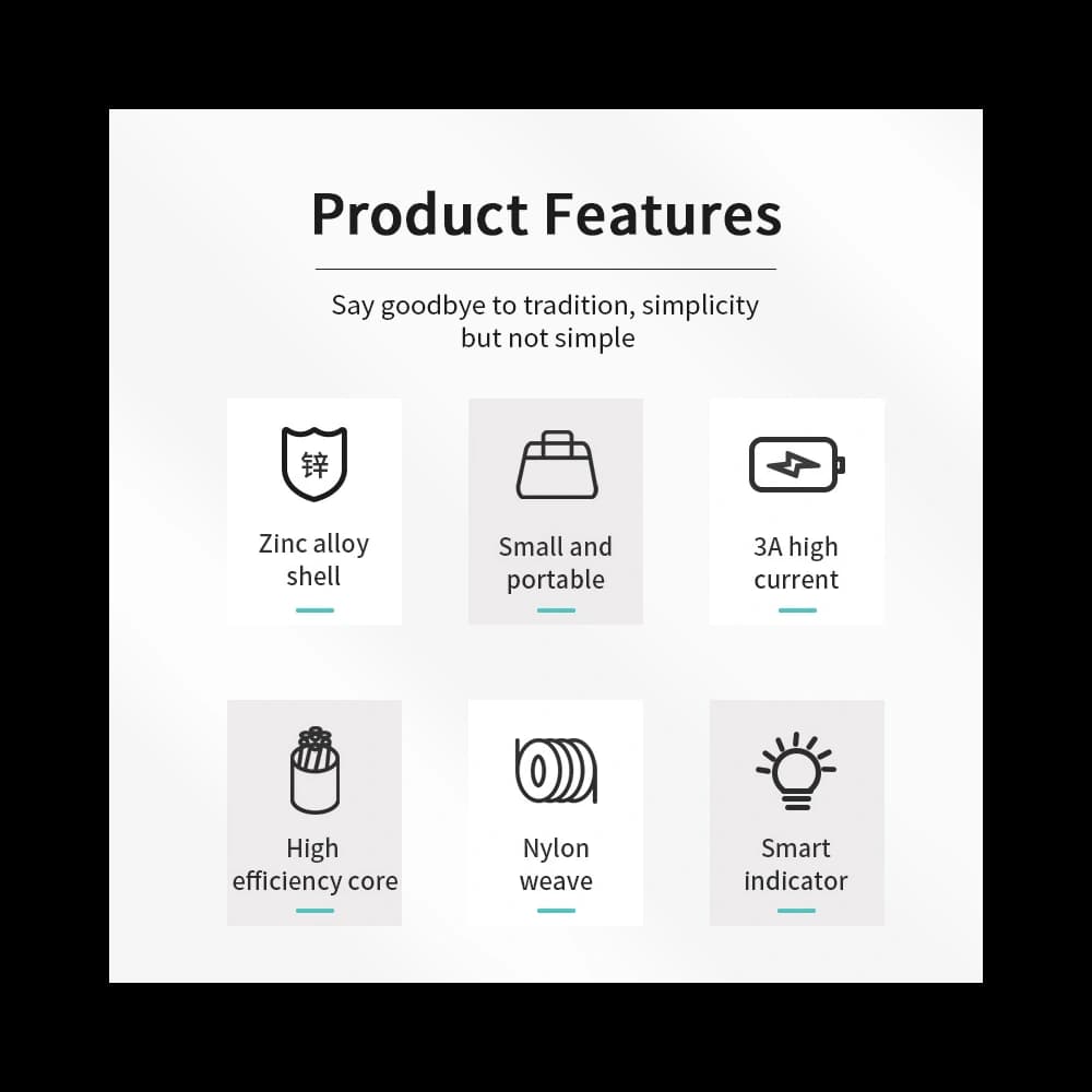 Joyroom S-M411 USB-A / microUSB 3A 1.2m black - 5