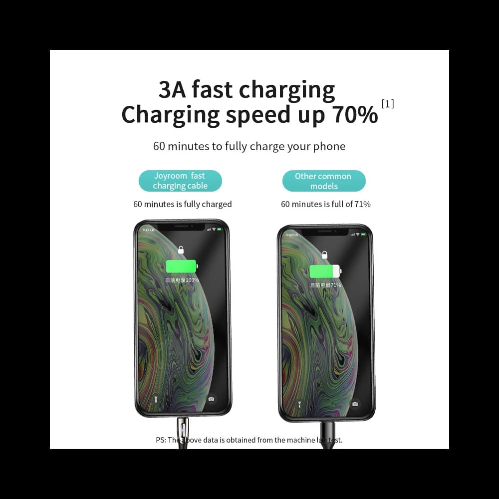 Kábel Joyroom S-M411 USB-A / microUSB 3A 2m fekete - 2