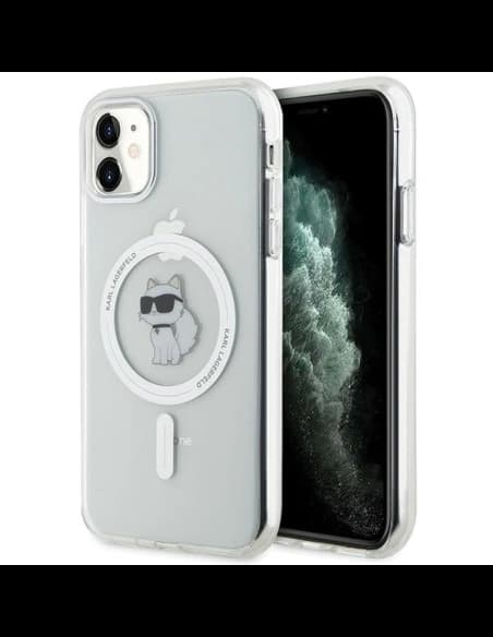 Etui Karl Lagerfeld KLHMN61HFCCNOT Apple iPhone XR / 11 hardcase IML Choupette MagSafe průhledný/transparentní
