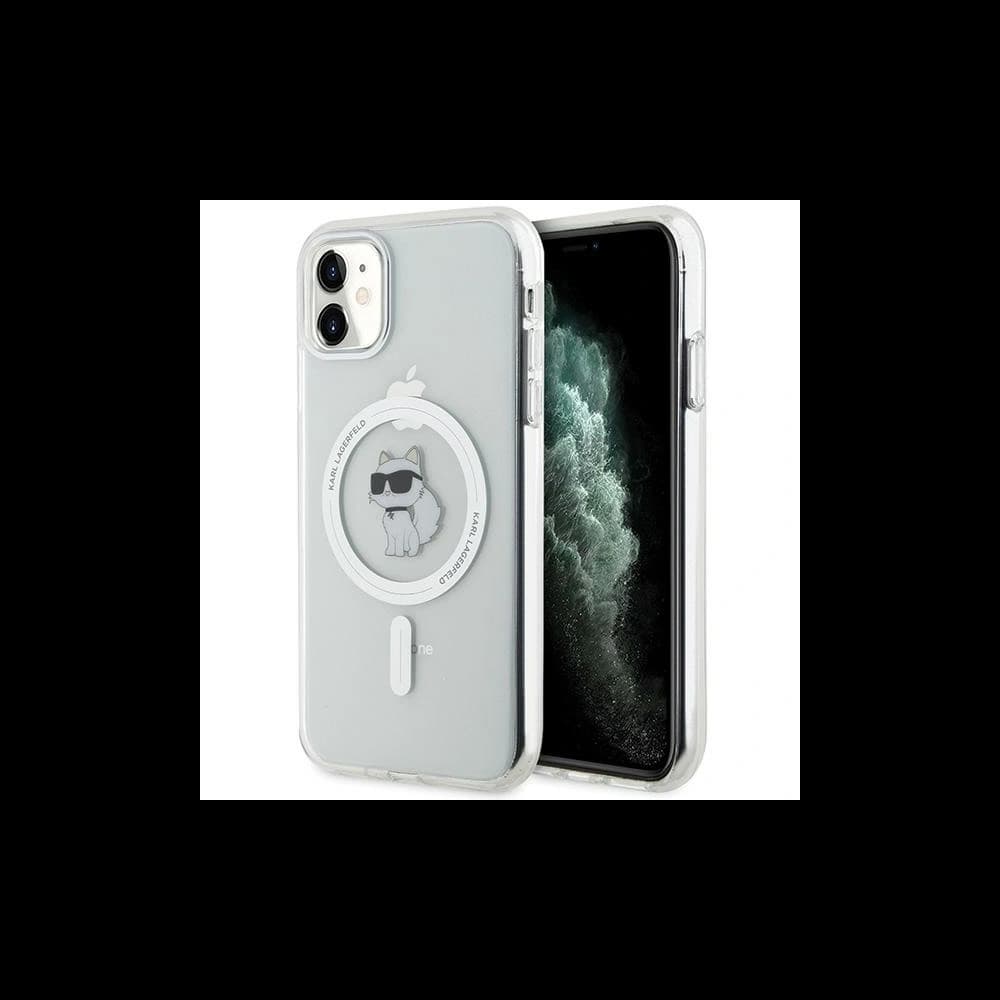 Etui Karl Lagerfeld KLHMN61HFCCNOT Apple iPhone XR / 11 hardcase IML Choupette MagSafe průhledný/transparentní - 1