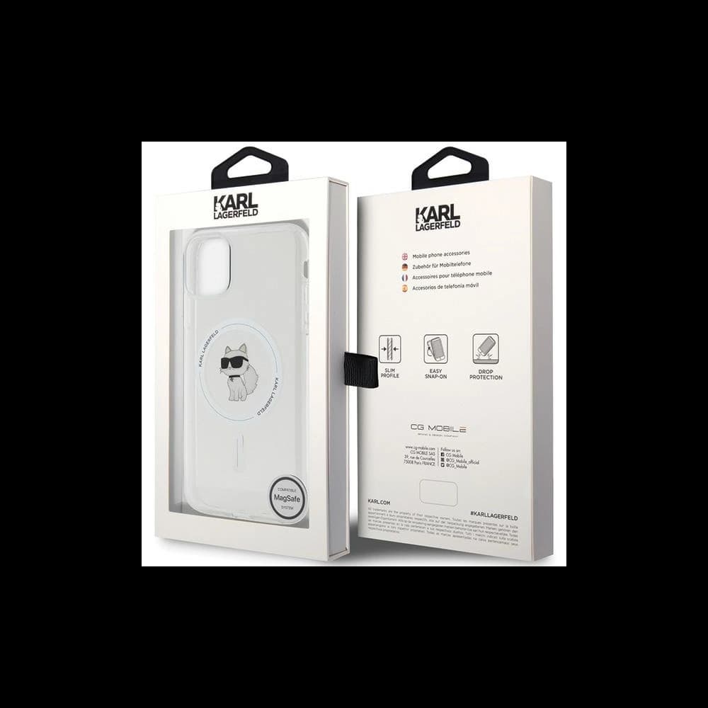 Etui Karl Lagerfeld KLHMN61HFCCNOT Apple iPhone XR / 11 hardcase IML Choupette MagSafe průhledný/transparentní - 8