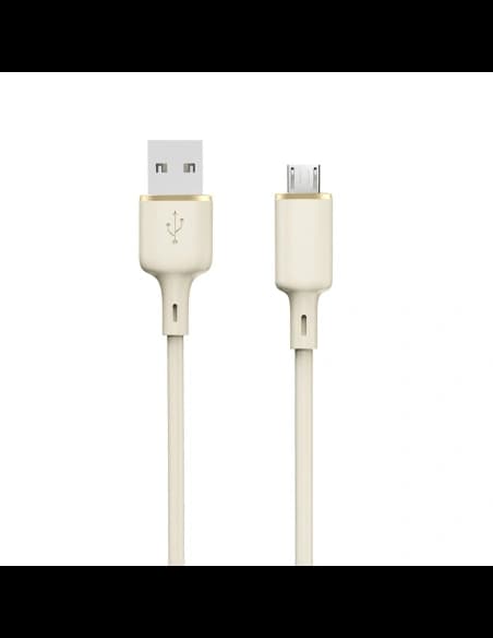 Kabel Dudao L7SM USB-A / microUSB 5A 1m beżowy
