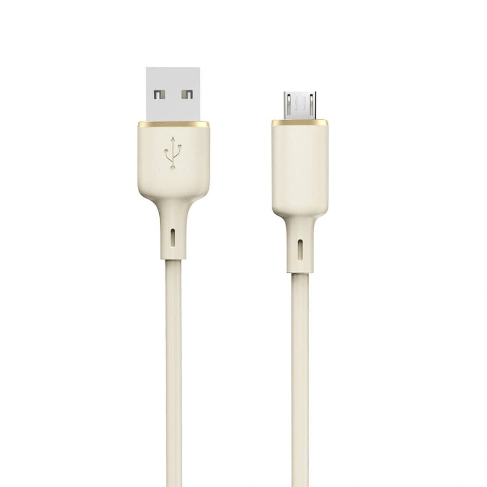 Dudao L7SM cable USB-A / microUSB 5A 1m beige - 1