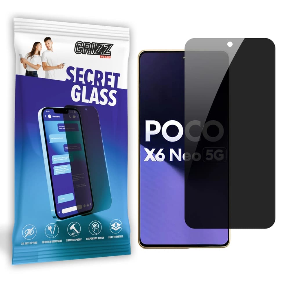 GrizzGlass Matte SecretGlass Xiaomi Poco X6 Neo-hoz - 1