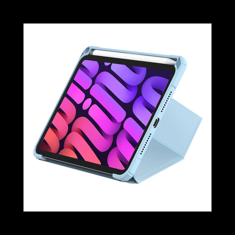 Etui Apple iPad mini 2021 (6. generație) / iPad mini 8.3" 2024 7gen Baseus Minimalist albastre - 2