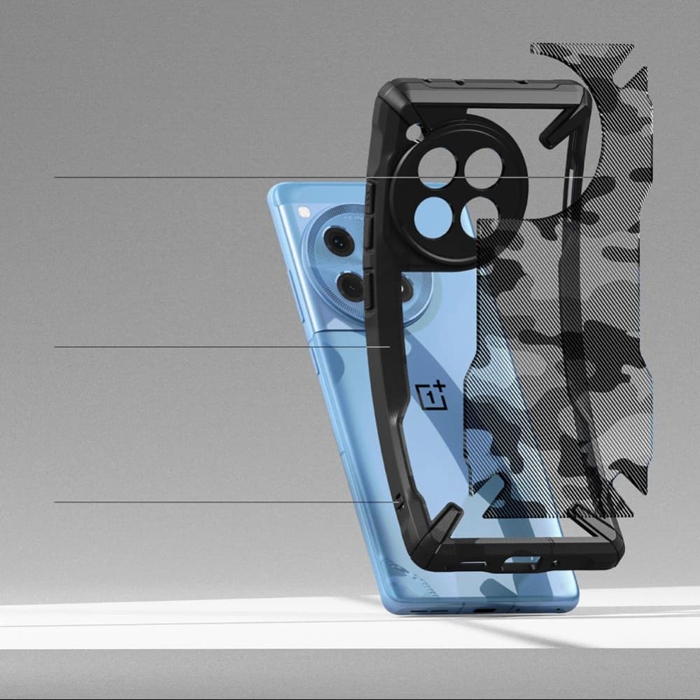 Etui Ringke Fusion-X OnePlus 12R Camo Black - 5