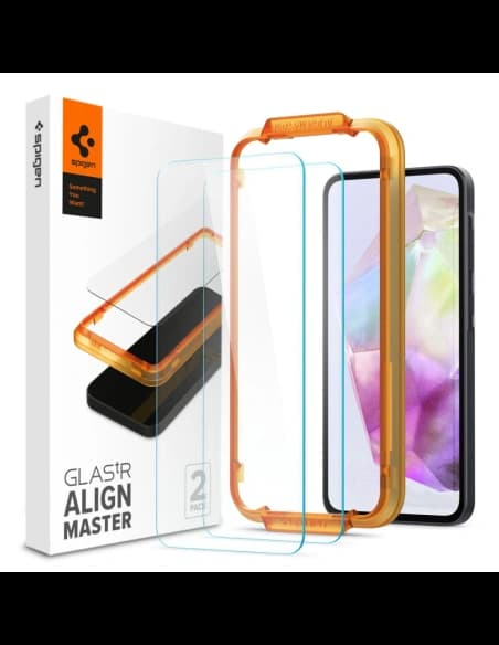 Gehärtetes Glas Spigen GLAS.tR AlignMaster Samsung Galaxy A35 5G Clear [2 PACK]