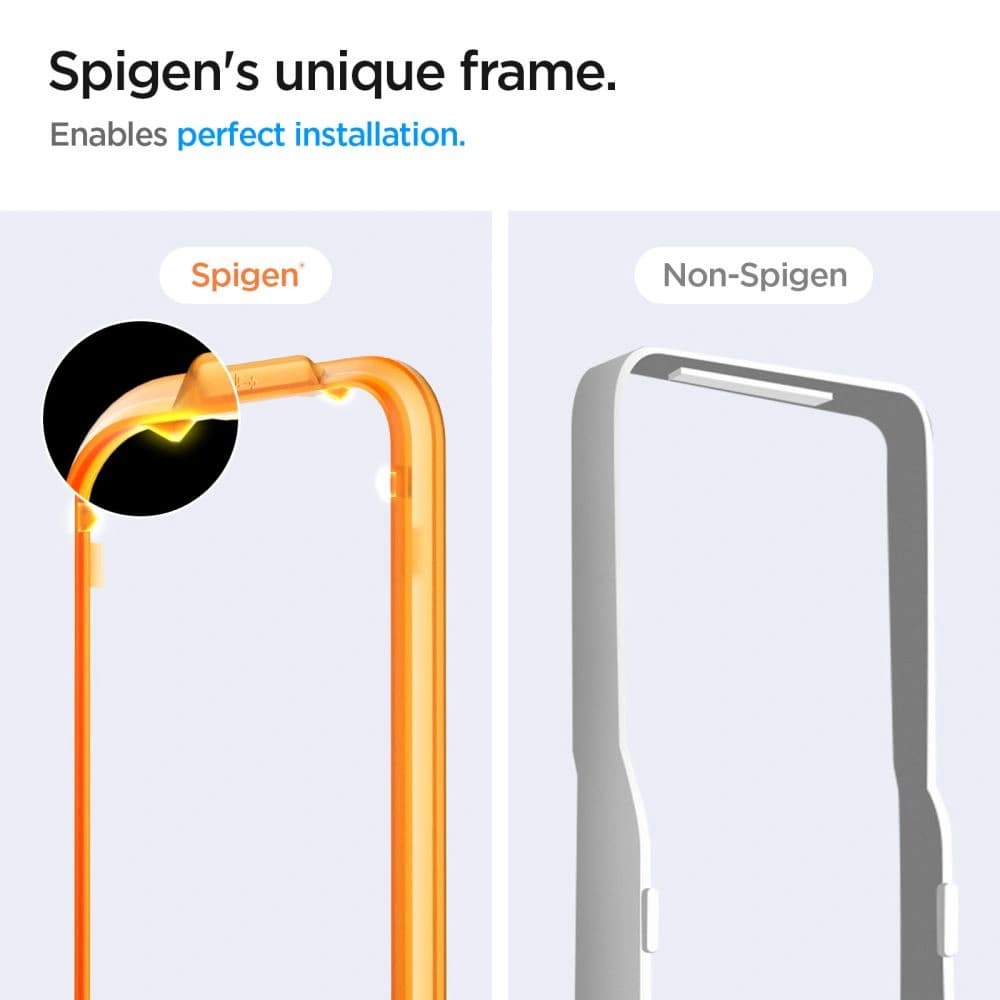 Gehärtetes Glas Spigen GLAS.tR AlignMaster Samsung Galaxy A35 5G Clear [2 PACK] - 7