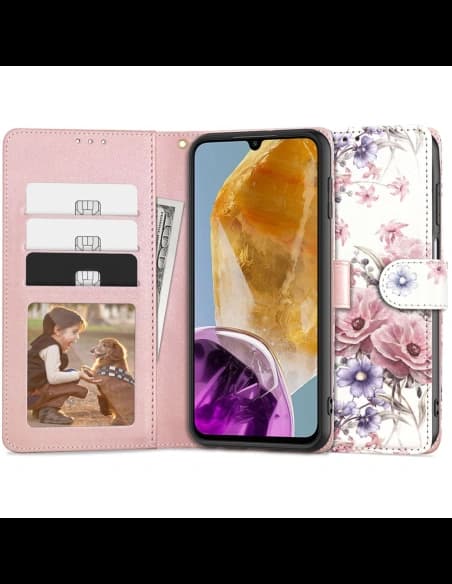 Tech-Protect Wallet Samsung Galaxy M15 5G Blossom Flower