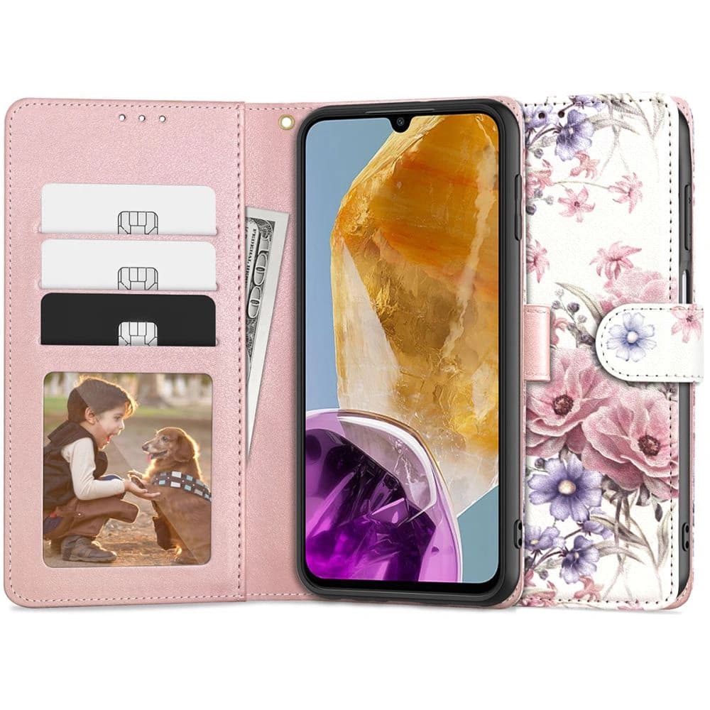 Tech-Protect Wallet Samsung Galaxy M15 5G Blossom Flower - 1