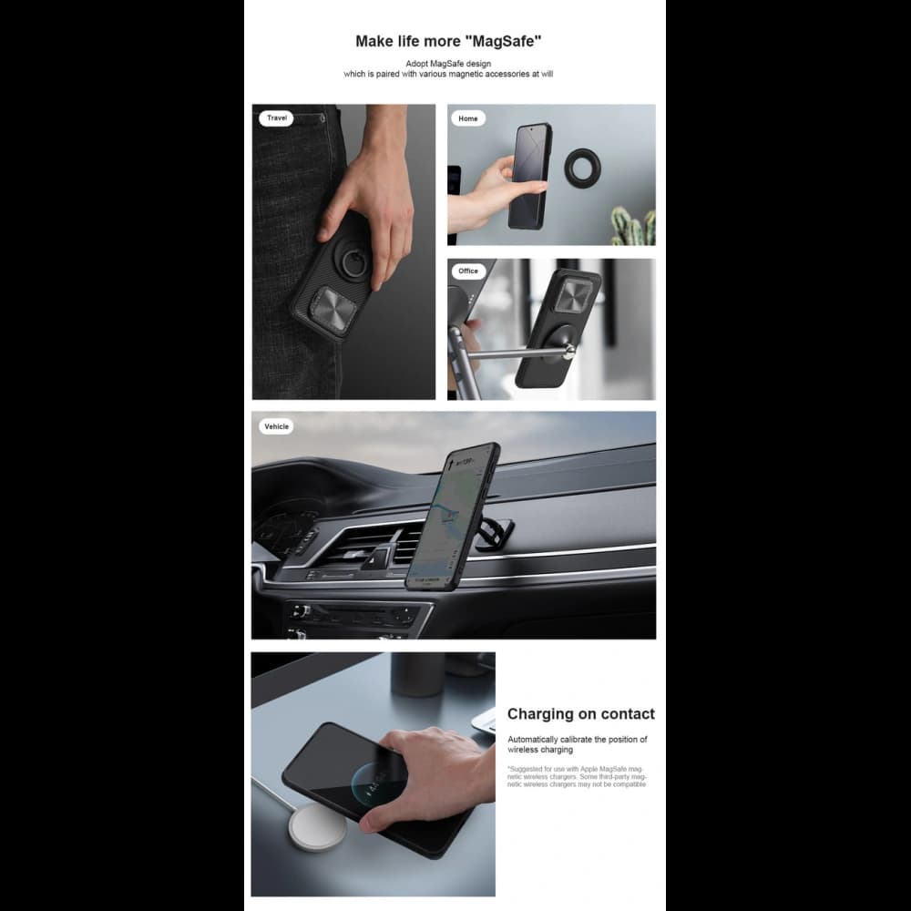 Case Nillkin CamShield Prop Magnetic Case Xiaomi 14 Pro schwarz - 10