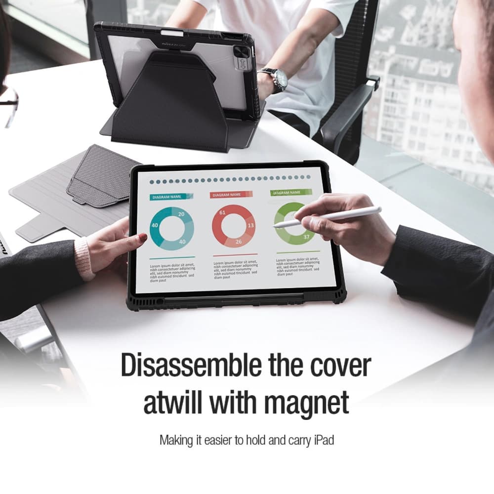 Case Nillkin Bumper SnapSafe Apple iPad Pro 12.9 2020/2021/2022 (4., 5. und 6. Generation) blau - 8