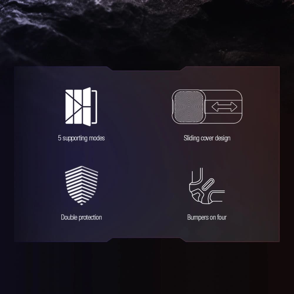 Etui Nillkin Bumper Leather Case Pro Samsung Galaxy Tab S9 FE+ Plus negre - 6