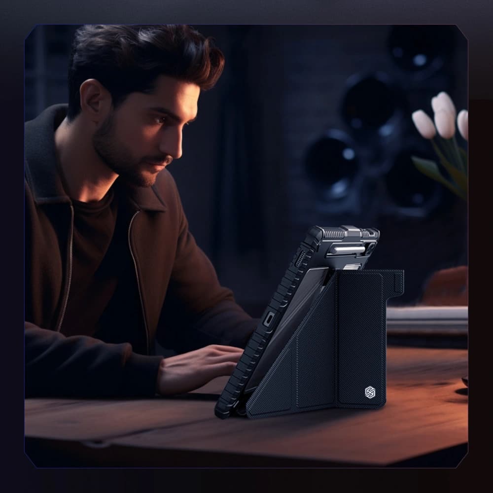 Etui Nillkin Bumper Leather Case Pro Samsung Galaxy Tab S9 FE+ Plus negre - 8